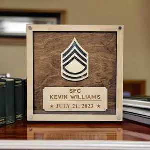 US Army Promotion Gift Plaque, Military Promotion Gift for Officer or Enlisted Army - Soldier Gift - Army Gift Promotion, Retirement or PCS Gift
