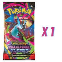 1 x POKEMON PHANTASMAL FLAMES BOOSTER PACK 