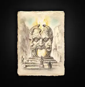 [Sale up to 45%] Shivering Isles Oblivion Gate Scroll – The Elder Scrolls Fan Art Prop, Skyrim ESO Poster, Vintage Concept Art Print Posters (NO FRAME)