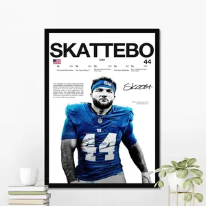 Cam Skattebo Hardline Series Poster, Cam Skattebo Signature Poster, New York Football Wall Art For Fans, Sport Gift For Men [UNFRAMED - PRINT ONLY]