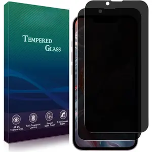 2 Pack  Screen Protector for  17e 6.1 inch Anti Spy Private Tempered Glass Film, 9H Hardness, Anti Scratch, Bubble Free, Case Friendly, Easy to Install