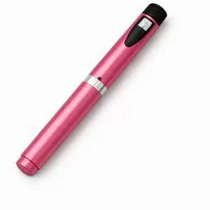 Reusable Precision pepti V2 Dial Pen Adjustable Refillable Pink Durable Metal Construction for Long-term Use