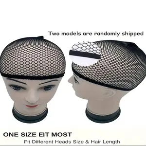 High Elasticity Wig Caps for Men and Women, Mesh Hat for Hair Accessories, Easy to Wear, Durable Stretchable Net Cap, Closed Loop for Wig Making