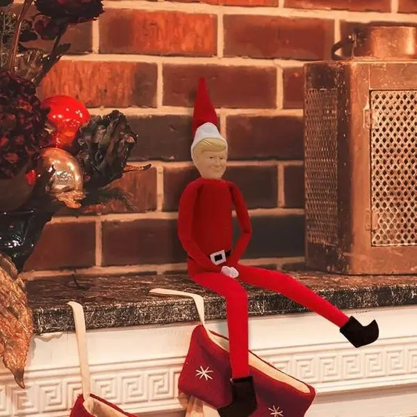 "Trump on a Stump: Making Christmas Great Again Elf Figurine for Your Shelf