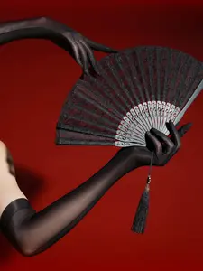 Sexy Ultra-Thin Silk Stockings, Glossy Finish Hand Oil Smooth Gloves, Sensual Women's Accessories, Comfortable and Stylish