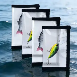 Fishing Lure Wraps, Fishing Hook Covers, Keeps Fishing Safe, Premium Clear Puncture-Resistant PVC, Easily See Lures Fishing Lure Covers Bait Storage