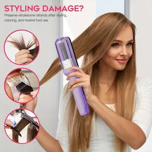 2-in-1 hair tip trimmer, Hair clipper trimmer, split hair remover, smooth straightener, rechargeable hair fork trimmer, USB charging portable, used for caring for damaged hair, removing split hair fragments, female gift, daily hair styling tool