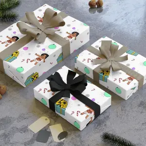 Cartoon wrapping paper