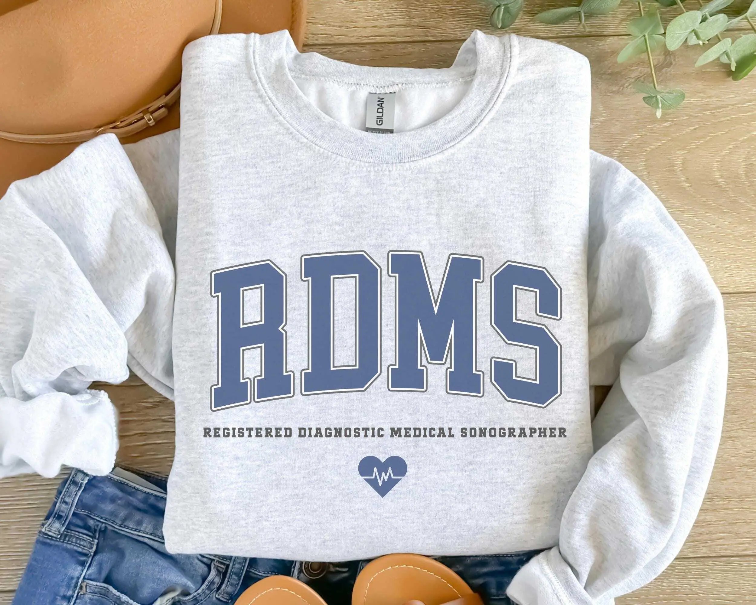 RDMS Sweatshirt / Short Sleeve T-SHIRT, Registered Diagnostic Medical Sonographer Crewneck, Coworker Gift RDMS, Ultrasound Tech Shirt, Rad Tech, Sonographer Gift