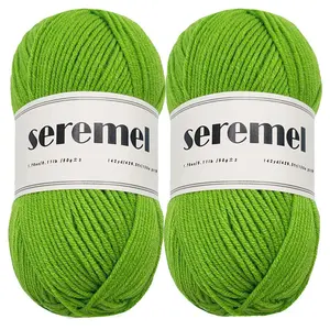 2 Pack 100g Acrylic Yarn Balls, Soft Multi-Color Yarn for Knitting & Crocheting, Beginner Friendly Knitting, Ideal for Beginners & Experts, Perfect for Sweaters Scarves Hats DIY Projects