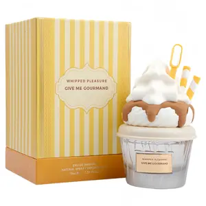 Whipped Pleasure Give me Gourmand Collection EDP 75ml Spray,Salted caramel & caramel popcorn top,musk,Eau De Parfum Spray Perfume Fragrance Sweet,Parfum for women and men