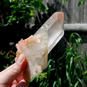 5.5in 355g Isis Face Pink Shadow Smoky Lemurian Seed Quartz Crystal Starbrary Cluster, Brazil