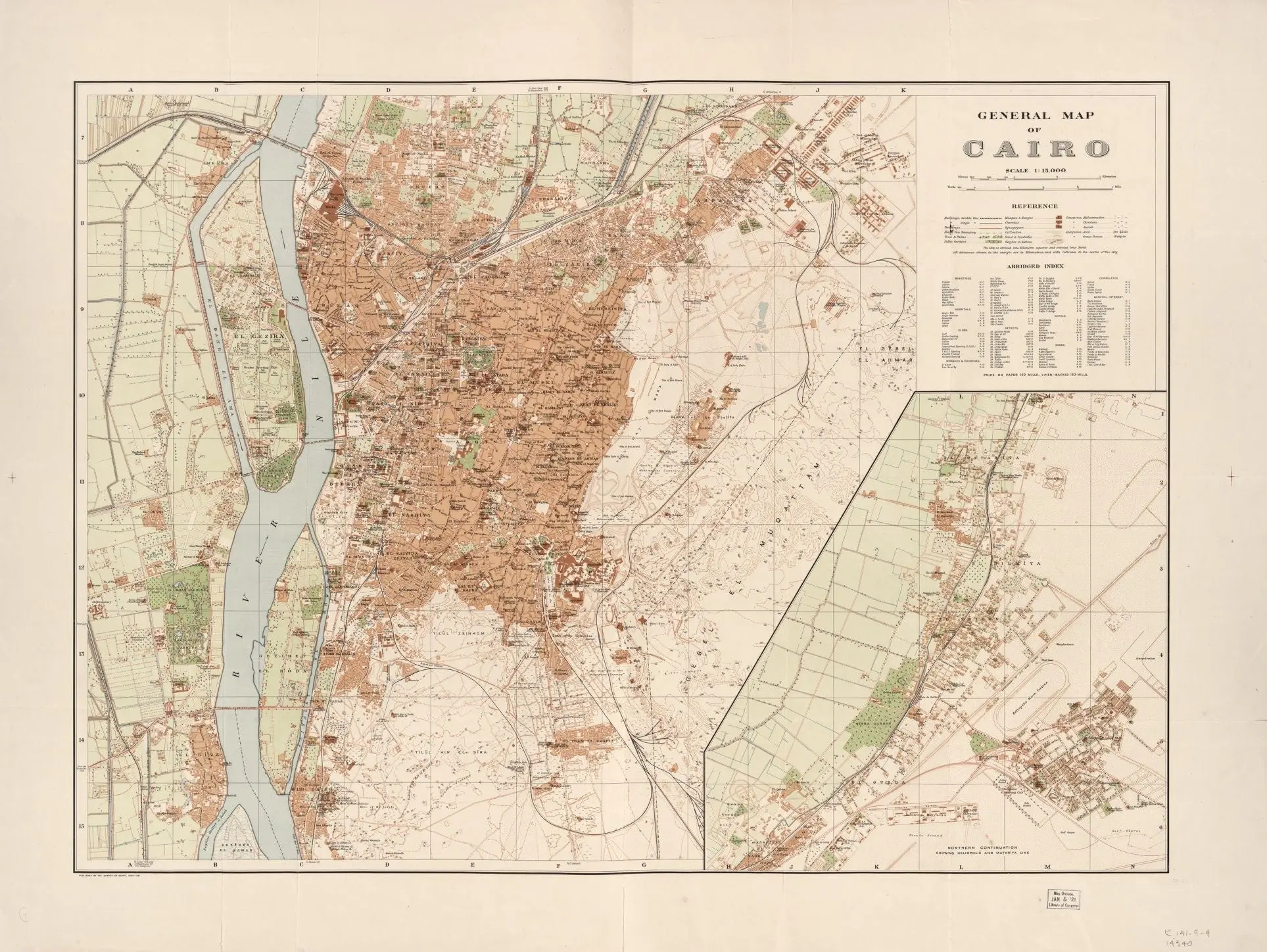 General map of Cairo