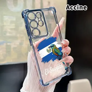 Compatible with Samsung Galaxy S26 S23 Ultra S24 Plus S25 S22+ Edge Phone Case Honduras' Avian Beauty Pattern Clear Protective Four Corners Air Cushion Anti-drop Shockproof Cellphone Casing