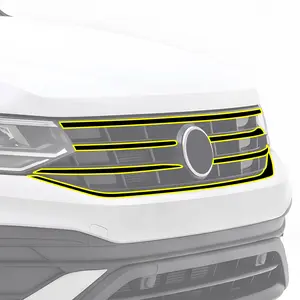Volkswagen Tiguan 2018-2024 Blackout Chrome Delete Kit - Precut Gloss Black Vinyl Overlays