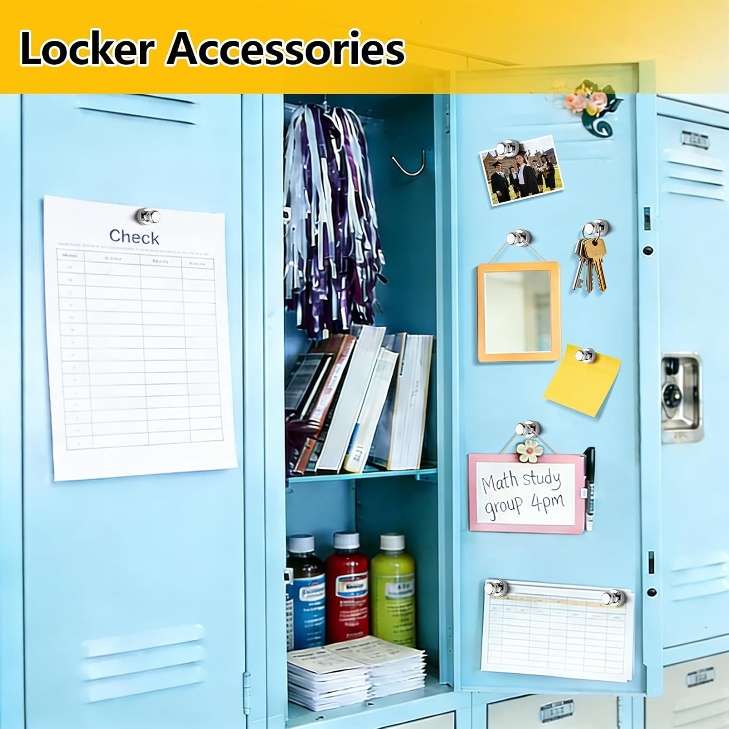 Durable Strong Magnetic Push Pins Brushed Nickel Thumbtack Magnets for Refrigerator Whiteboard Locker School Classroom Home Office Bulletin Board Organizing Tool Durable Strong Magnetic Push Pins Brushed Nickel Thumbtack Magnets for Refrigerator Whiteboard Locker School Classroom Home Office Bulletin Board Organizing Tool