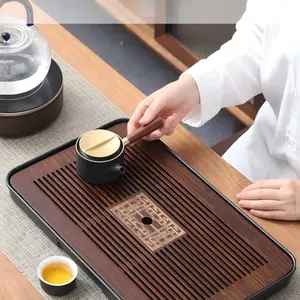 Multifunctional Rectangular Wooden Tray, Ideal for Breakfast, Snacks, Storage, Kitchen, Living Room, Bathroom, Outdoor Use