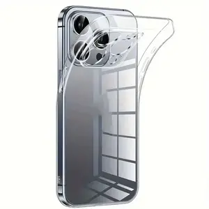 Ultra thin, soft, and transparent phone case for iPhone 16, 16 Plus, 16 Pro, and 16 Pro Max, suitable for iPhone 16, 15, 14, 13, 12, 11 Pro, XR,Xs Max Plus, and 7Plus/8Plus SE2