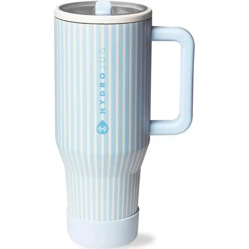HydroJug Traveler 40oz Water Bottle – Cape Cod – Insulated Stainless Steel Tumbler with Handle & Flip Straw, Leak-Resistant, Reusable Gift for Women & Men