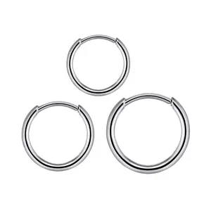 Find Your Size 3-Piece Titanium Hinged Nose Hoop Set 20g