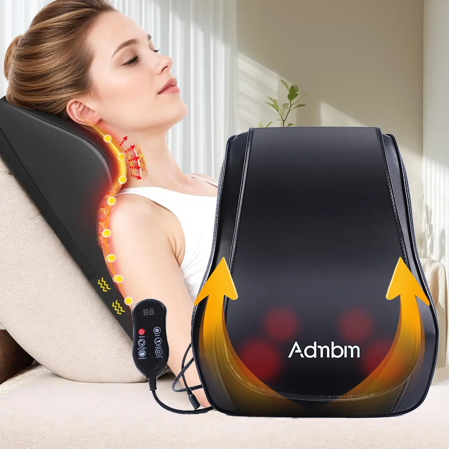 Neck Massager on TikTok Shop - 40°C Warm Hot Compress for Waist & Back Relief - Thermal Energy Muscle Soothing & Relaxation Aid