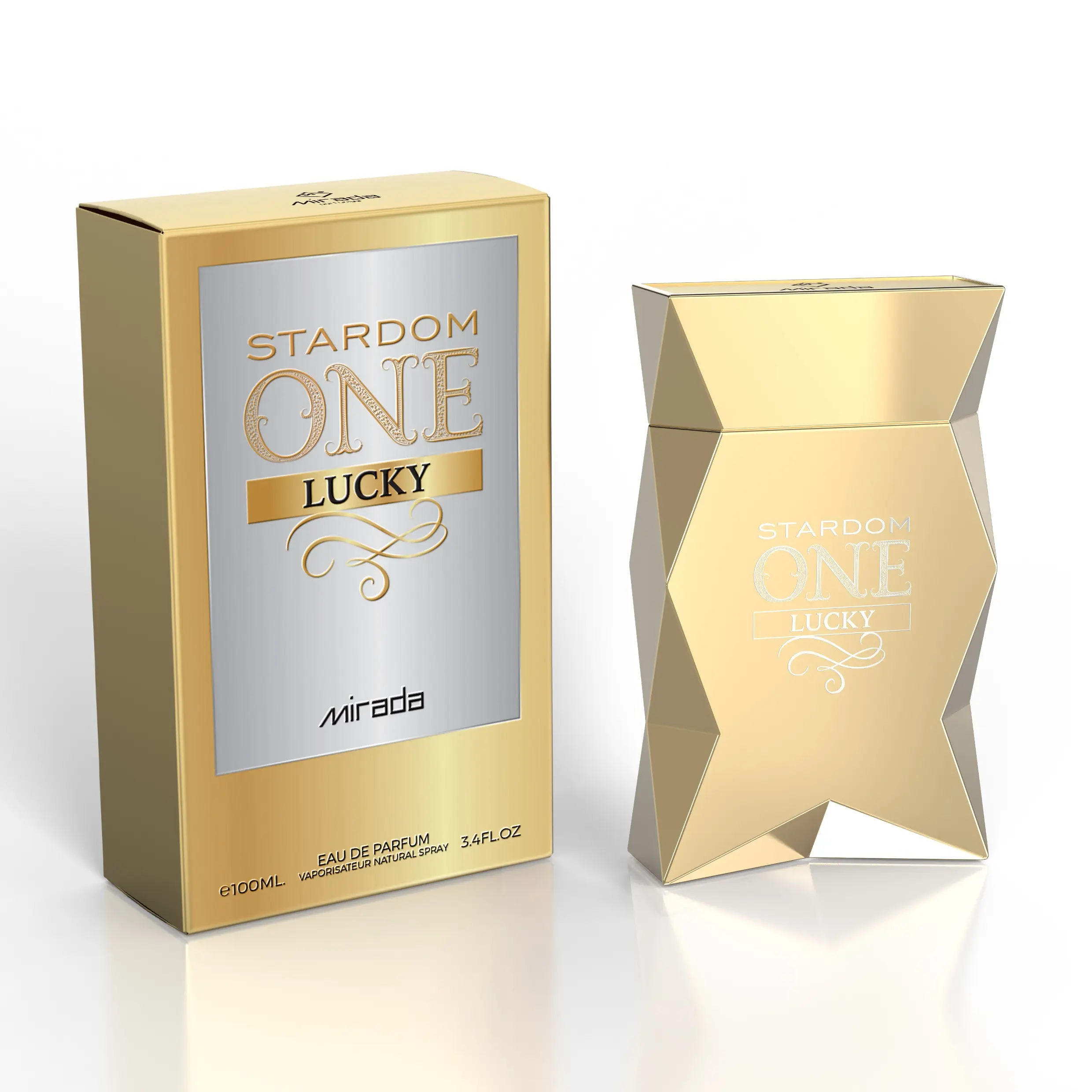 MIRADA Stardom One Lucky Eau De Parfum for Men 100ml, Plum, Grapefruit, Bergamot Scent