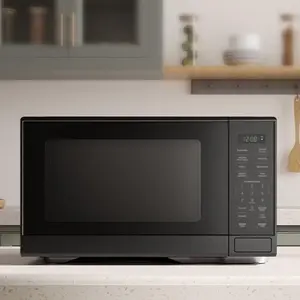Mainstays 1.1 cu ft Microwave Oven For Meal Prep Smart Countertop Food Reheating & Defrosting Appliance Black