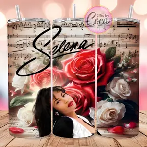 Selena cup , Selena personalized cup, 20oz tumbler, anything for Selena, como la flor, selena coffee cup, selena tumbler