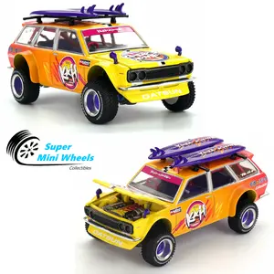 Kaido House 1:64 Datsun KAIDO 510 Wagon 4×4 Kaido ISLANDS V1 - Orange #210