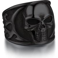 01 Flame Skull-Black