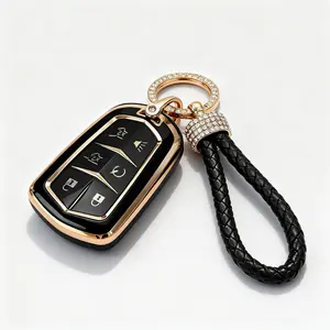 Key Fob Shell Case for Cadillac Escalade ESV 2015 2016 2017 2018 2019 2020 Keyless Entry Remote Control 6-5 Button Cover