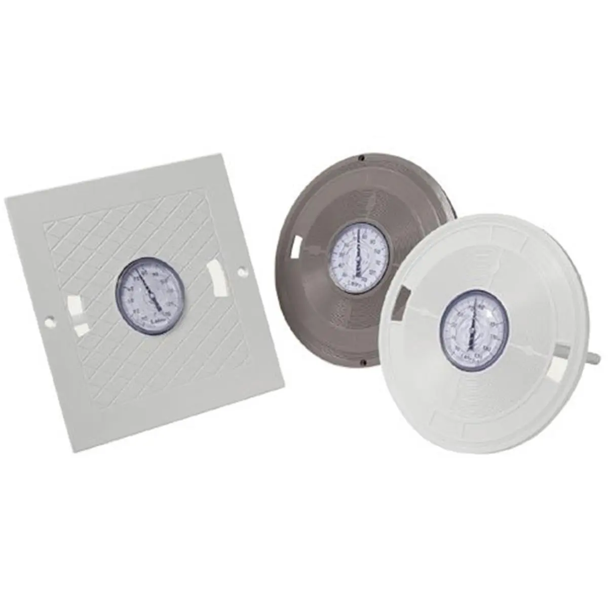 212 MAIN Pentair Standard White Polycarbonate Skimmer Lid with Thermometer, Hermetic Seal, Welded Joints, Stainless Steel Components, Round Design, Flexibility, Misplacement Elimination for Weatherproof Aquatic Fitness Equipment