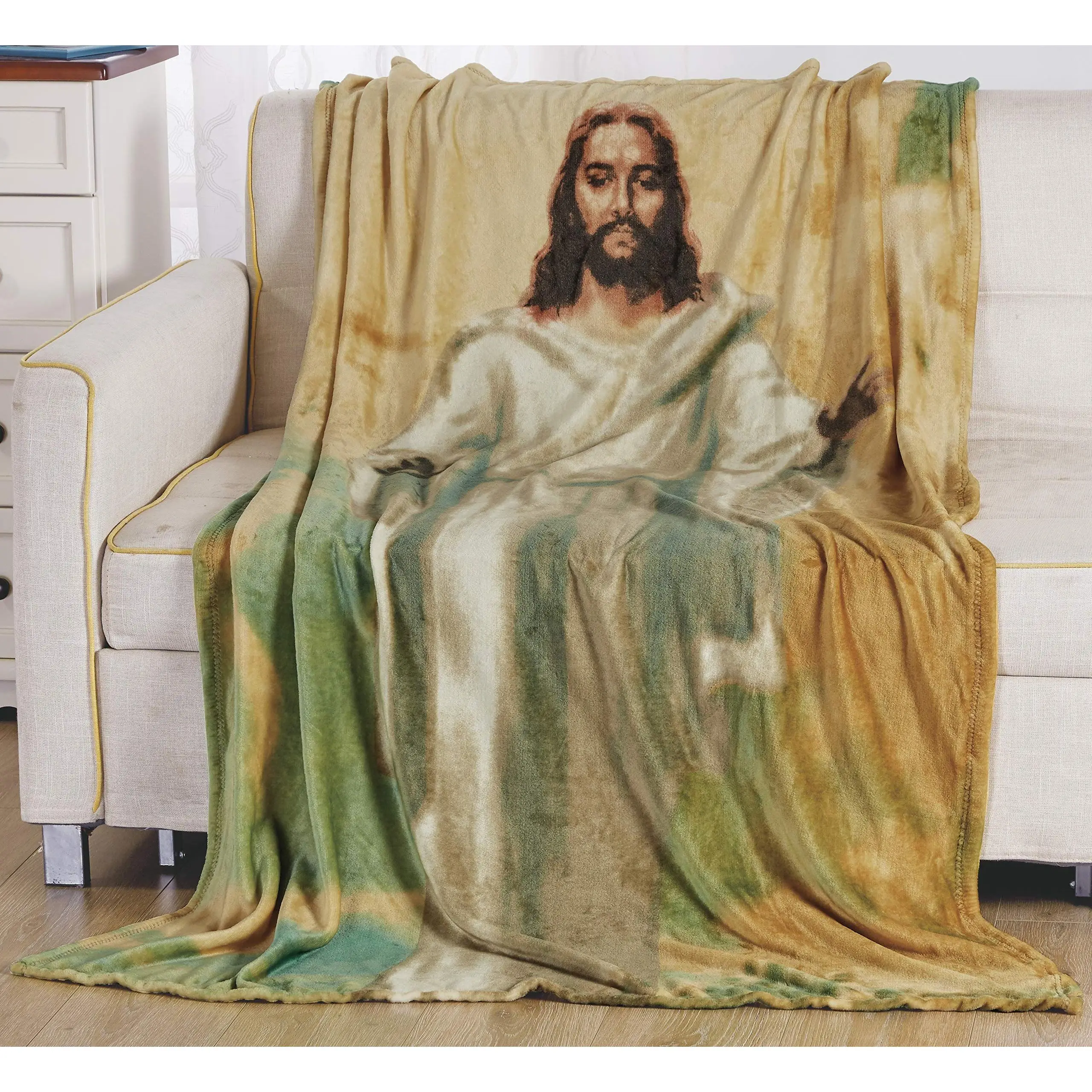 Jesus Christ Religious 50× 70 Oversized Super Soft Microplush Throw Blanket
