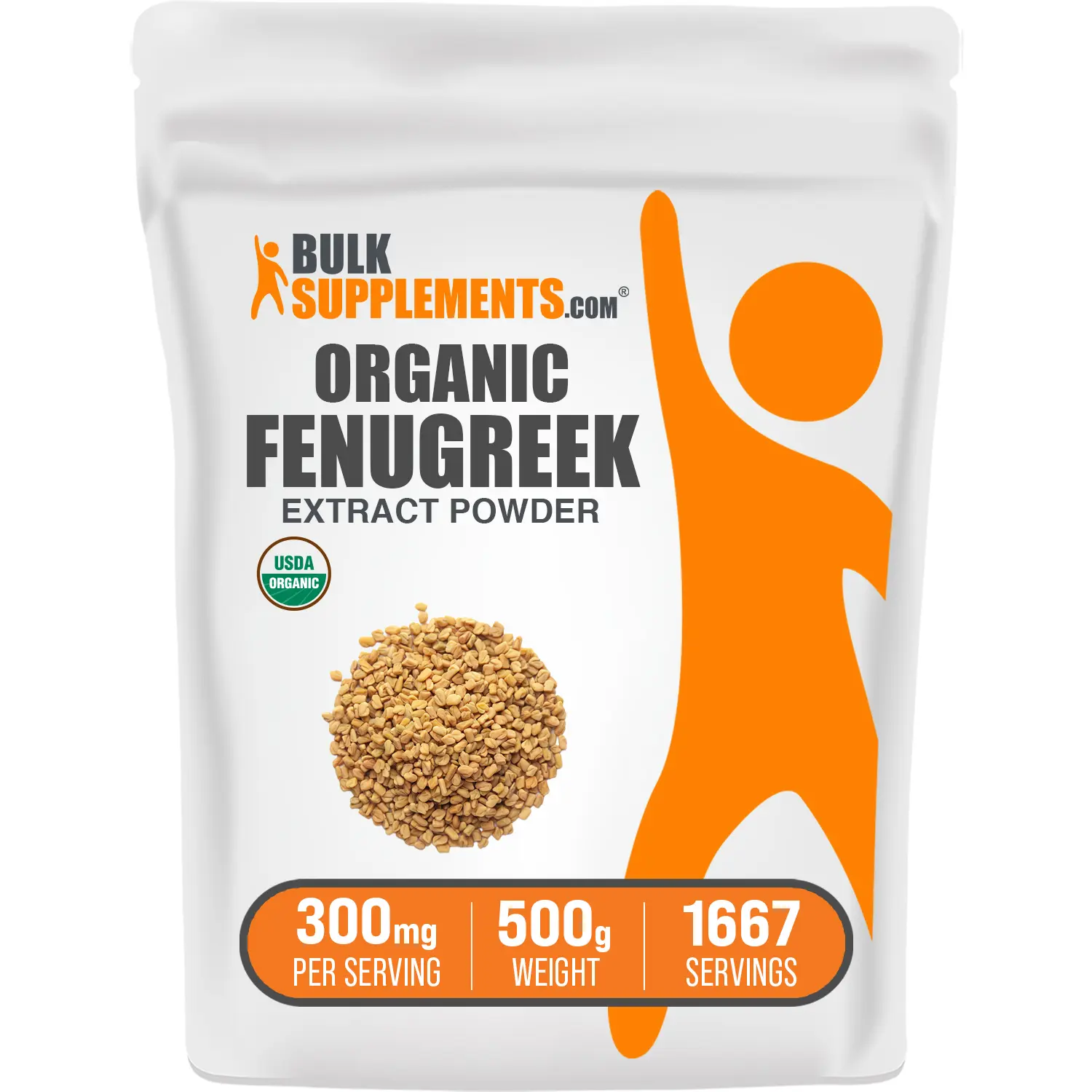 BulkSupplements - Organic Fenugreek Extract Powder - Digestive Support - Healthy Hair and Skin - 500g - 300mg per Serving BulkSupplements - Organic Fenugreek Extract Powder - Digestive Support - Healthy Hair and Skin - 500g - 300mg per Serving