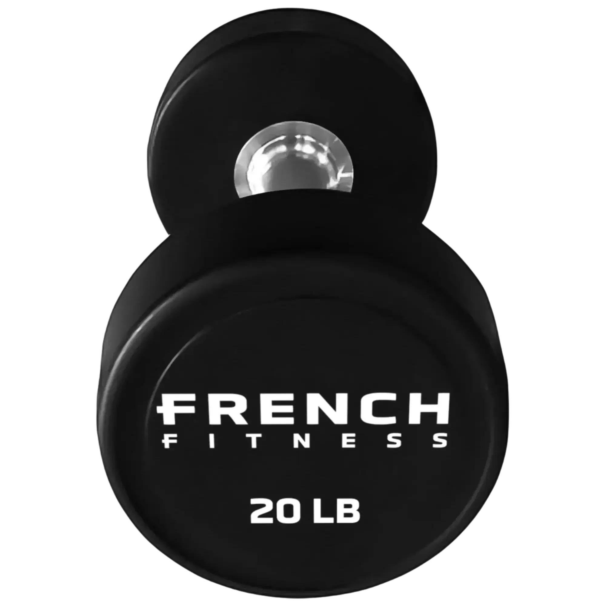 French Fitness Urethane Round Pro Style Dumbbell V2 20 lbs - Single (New)
