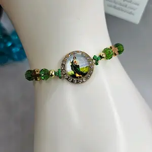 saint jude bracelet hand-woven adjustable