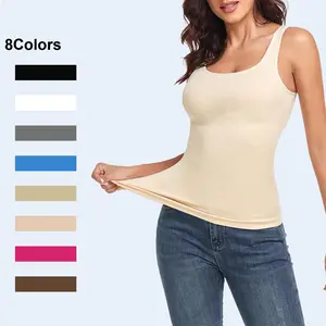 Women's Square Neck Tank Tops Shapewear - Body Shaper for Women Tummy Control Seamless Compression Sleeveless Shirts
