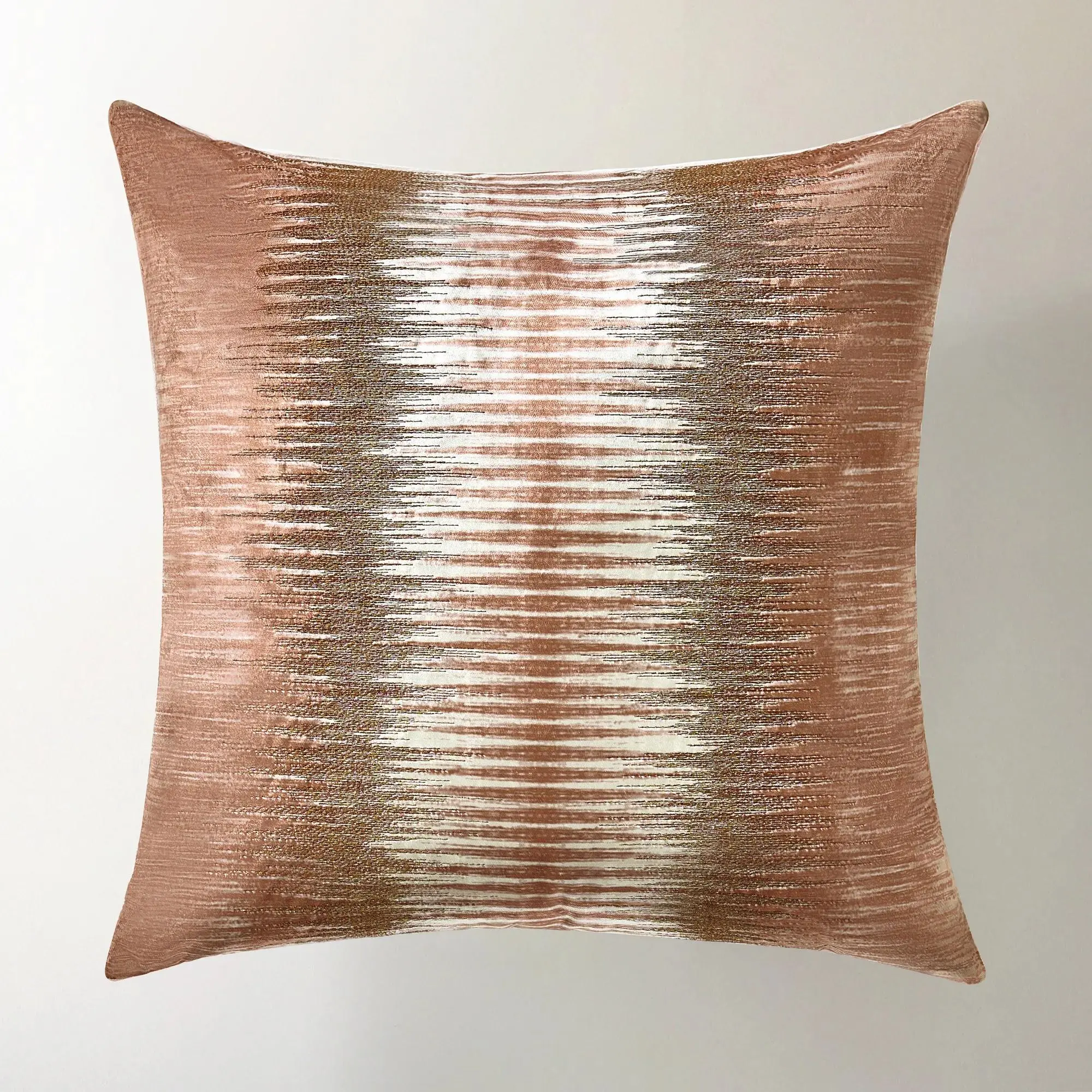 Z Gallerie Zaid Embroidered 22" Throw Pillow - Mocha Mousse, Cushion-Shaped Ambiance Standard Pillow, Room Decor Accent for Bedding & Soft Furnishings, Cushion-Shaped Standard Pillows