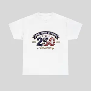 USA 250th Anniversary Shirt – America Birthday 1776–2026 T-Shirt, Patriotic Stars & Stripes Printed Tee