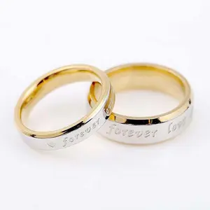 Forever LOVE couple ring titanium steel size optional index finger, couple ring daily match