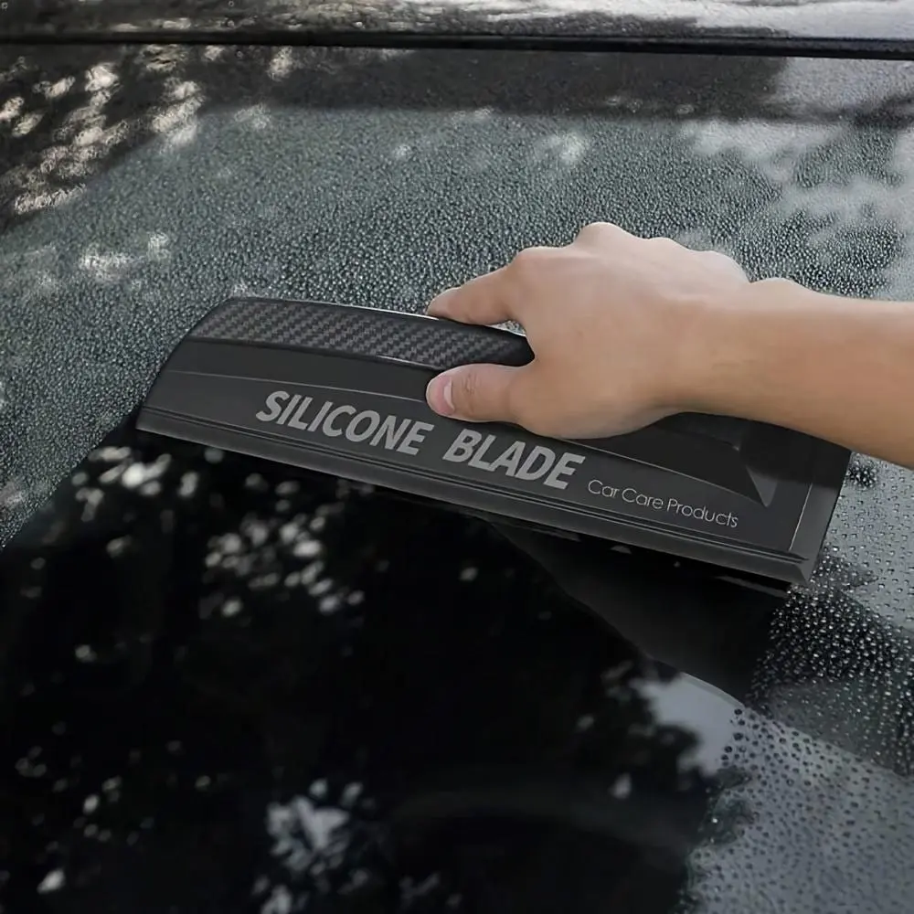 Flexible Grip Silicone Handheld Window Squeegee, Effortlessly Removes Water Stains, Stylish Silicone Design with Smooth Handle, Window Cleaning Tool