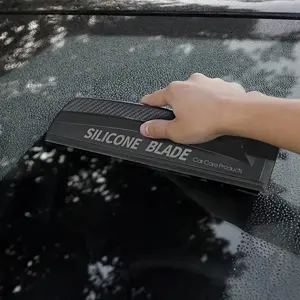 Flexible Grip Silicone Handheld Window Squeegee, Effortlessly Removes Water Stains, Stylish Silicone Design with Smooth Handle