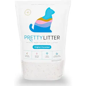 Health Monitoring Cat Litter (Unscented, Non Clumping) | Lightweight & Low Tracking, Color Changing Silica Gel Crystals, Advanced Odor Control — 6 Lbs, Pack of 1 (One Month Supply)
