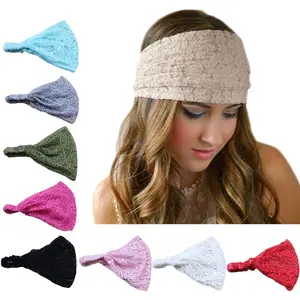 8 Pack Headbands for Women Yoga Knotted Headbands Elastic Criss Cross Hair Accessories Sports Head Wrap Non Slip Bandana Fabric