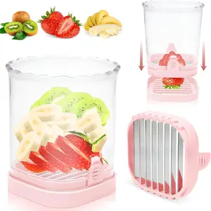 Fruit & Vegetable Cutter, Multifunctional Manual Fruit & Vegetable Chopper, Durable Vegetable Slicer, Kitchen Utensils & Gadgets for Home Use