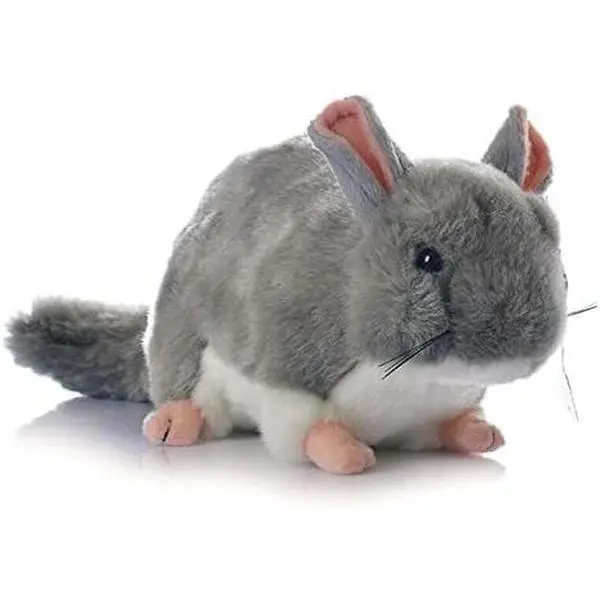 12 inch Chinchilla Plush Toy Stuffed Animal Toy Plush Animal Doll (Gray)