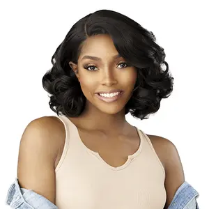 Sensationnel HD Lace Front Wig Curls Kinks N Co Glueless Kinky Edges Y-Part Kinky Barrel Curl 12"
