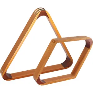 Games & Sports Expert Solid Wood Billiard 8-Ball Triangle / 9-Ball Diamond Pool Ball Racks for 2-1/4" Pool Balls, Pool Table Accessories
