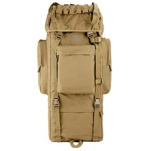 100L outdoor backpack rain cover, large capacity 900D frame, dual-shoulder tactical backpack, multifunctional sports mountaineering bag