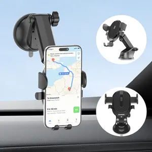 Car Phone Holder for iPhone 17/16/15/14/13 Series, 360° Rotation Suction Cup Phone Mount for Samsung Galaxy, Google Pixel Smartphones, Hands Free Adjustable Phone Stand for Windshield Dashboard
